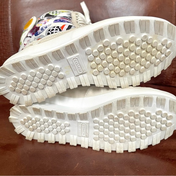 Coach Dorean Colorful Monogram Logo Print Winter Boots Size 7.5 - Picture 7 of 16